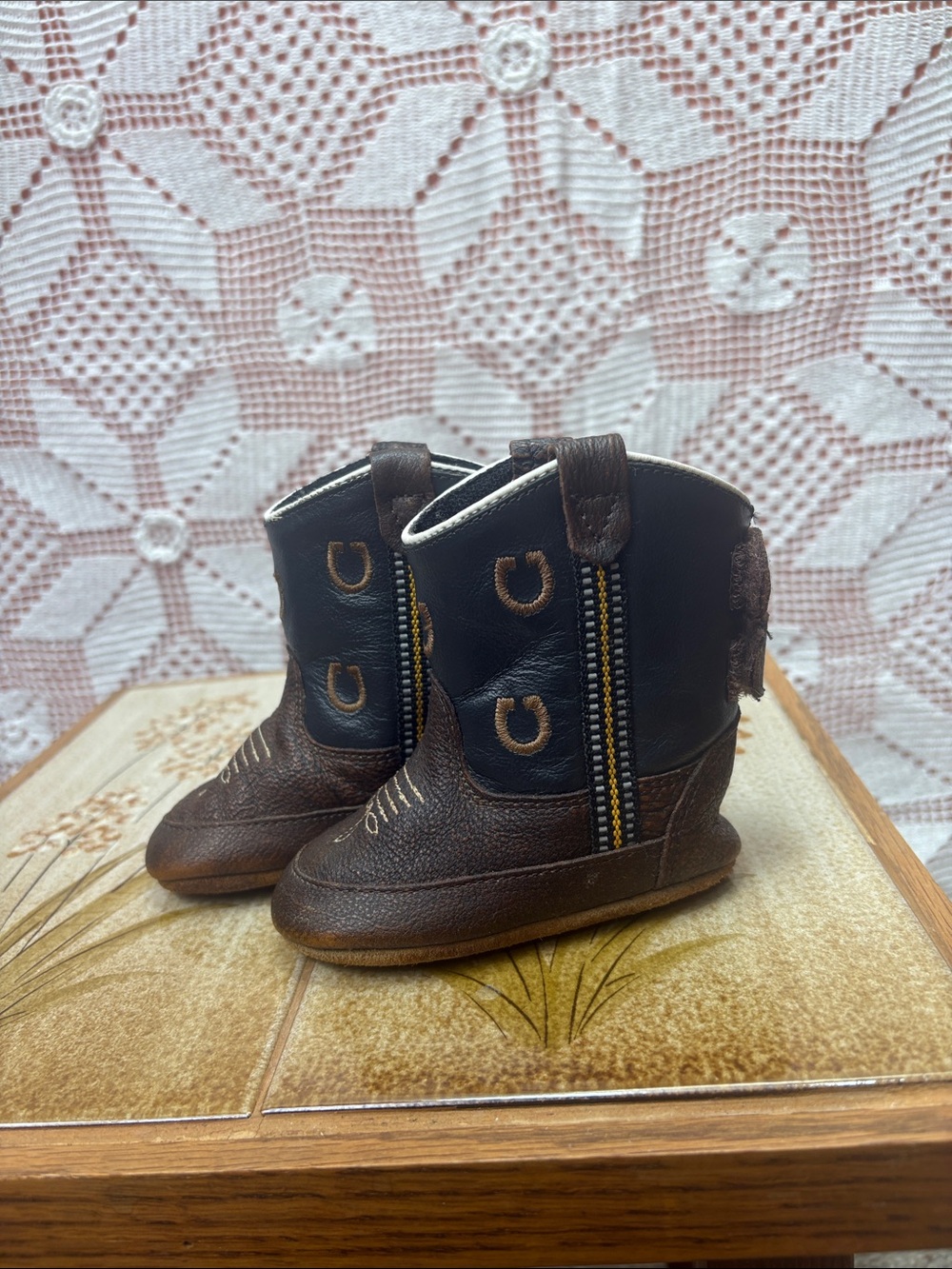 Old West Toddler Cowboy Boots – Size 3 - Picture 10 of 10